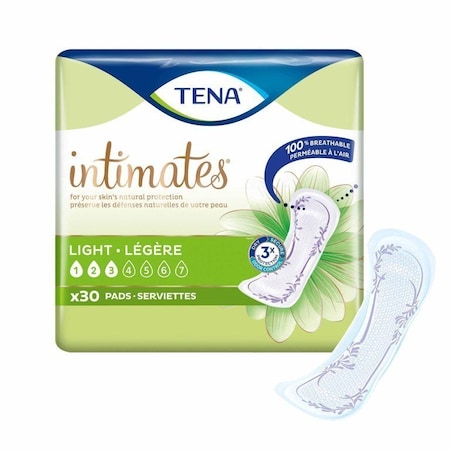 Tena Sensitive Care Ultra Thin Light, Bladder Control Pad, 9 In. Length, Light, Dry-Fast Core, One Size Fits Most, 30PK 54358